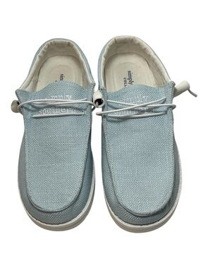 Simply Southern Collection Light Blue Cotton Slip-On Shoes Womens Size 9 NWOT
